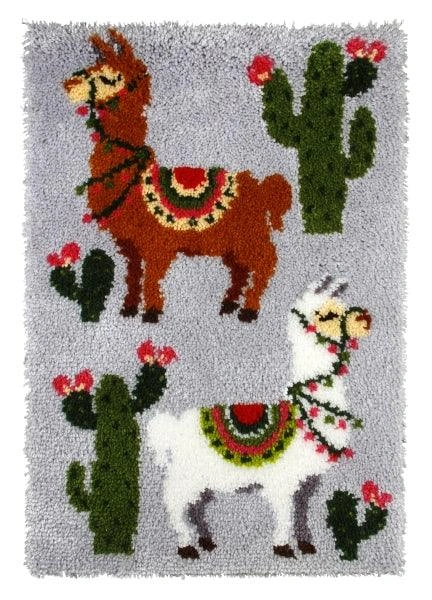 Cozy Alpaca Latch Hook Rug Kit – Create Your Dream Farm Scene!