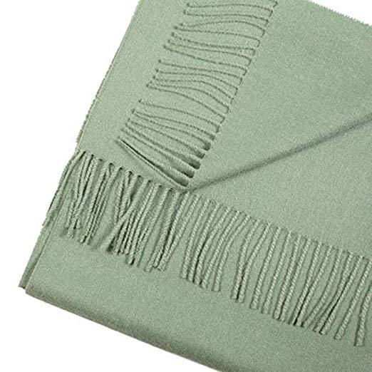 Green Baby Alpaca Scarf: Embrace Luxurious Softness! 100% Natural Comfort.